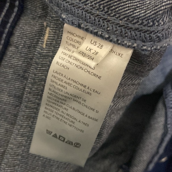 WE THE FREE/FREE PEOPLE WIDE LEG HIGH WAISTED PATCH POCKET SAILOR BAGGY JEANS - Picture 9 of 10